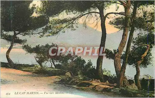Cartes postales Le Cap Martin Vue vers Menton