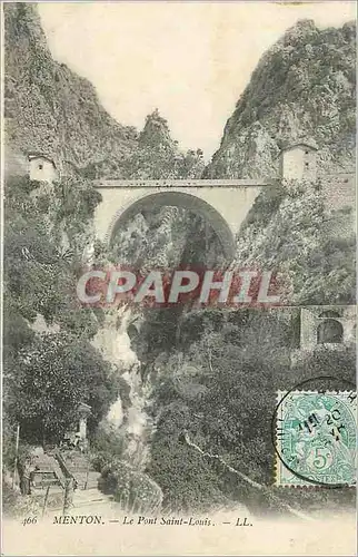 Cartes postales Menton Le Pont Saint Louis