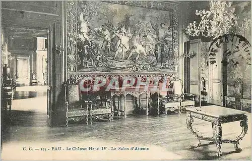 Ansichtskarte AK Pau Le Chateau Henri IV Le Salon d'Attente