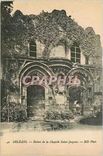 Cartes postales Orleans Ruines de la Chapelle Saint Jacques