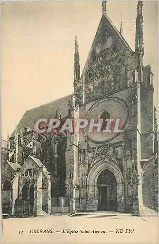 Cartes postales Orleans L'Eglise Saint Aignan