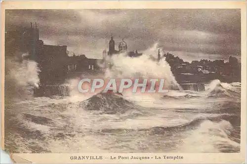 Ansichtskarte AK Granville le Pont Jacques la Tempete