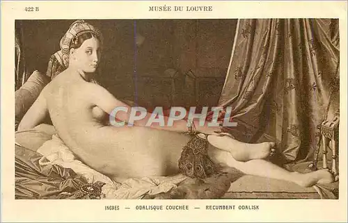 Cartes postales Musee du Louvre Odalisque Couchee Ingres