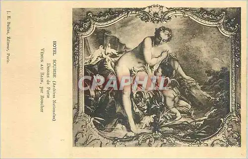 Cartes postales Hotel Soubise (Archives Nationales) Dessus de Porte Venus au Bain par Boucher