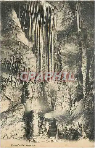 Cartes postales La Grotte Padirac le Baldaquin