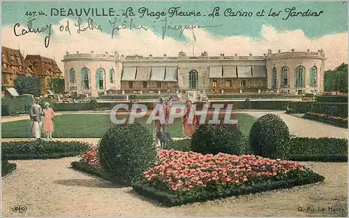Cartes postales Deauville la Plage Fleurie le Casino et les Jardins