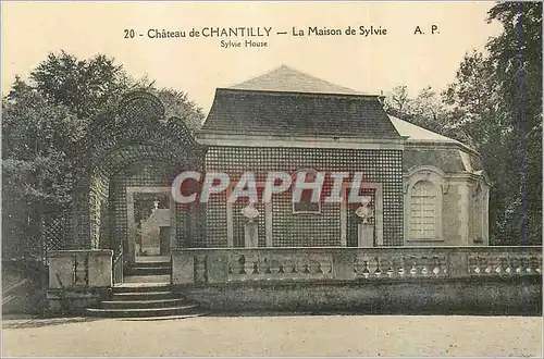 Cartes postales Chateau de Chantilly la Maison de Sylvie