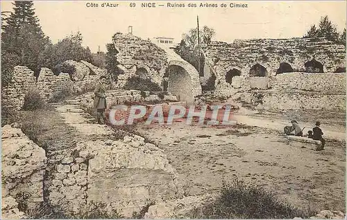Cartes postales Nice Cote d'Azur Ruines des Arenes de Cimiez