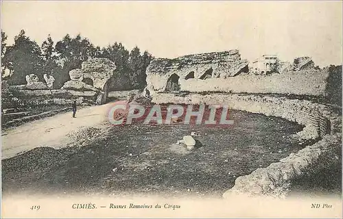 Cartes postales Cimies Ruines Romaines du Cirque