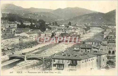 Cartes postales Nice Panorama vers le Mont Gros