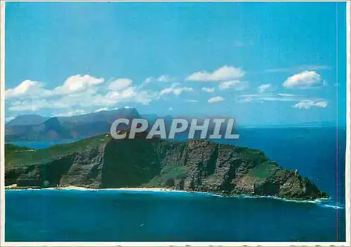 Moderne Karte Aerial View of Cape Point Showing the Lighthouse Cape South Africa