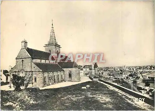 Moderne Karte Granville (Manche) Eglise Notre Dame Clocher (XVe S) Nef et Facade