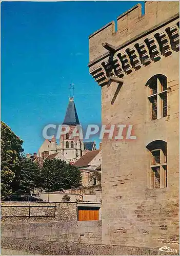 Moderne Karte Clermont (Oise) Le Vieux Chateau et l'Eglise