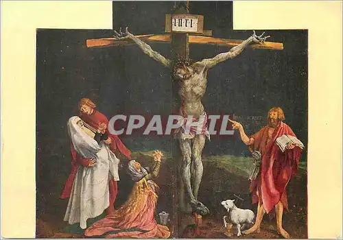 Cartes postales moderne Musee d'Unterlinden in Colmar Mathias Nithart Grunewald (Ecole de Rhenanie)La Crucifixion
