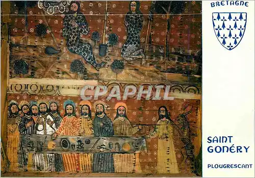 Cartes postales moderne Plougrescant (C du N) Chapelle Saint Gonery La Bretagne en Couleurs La Punition d'Adam et Eve Da