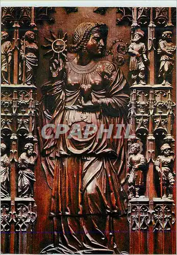 Cartes postales moderne Cathedrale d'Auch Detail des Stalles La Charite