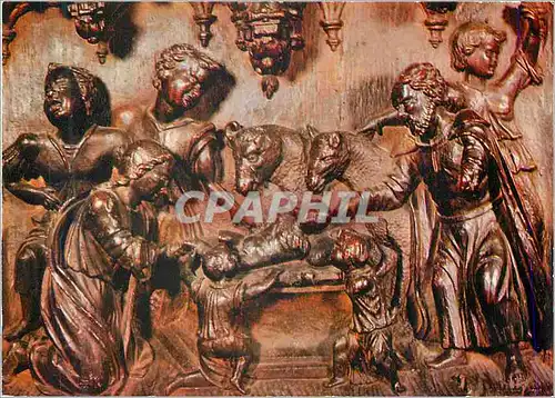 Cartes postales moderne Cathedrale d'Auch Detail des Stalles La Nativite de Jesus