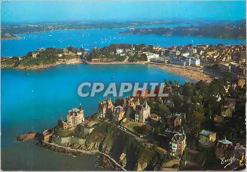 Moderne Karte Dinard Cote d'Emeraude Bretagne Vue Generale La Grande Plage