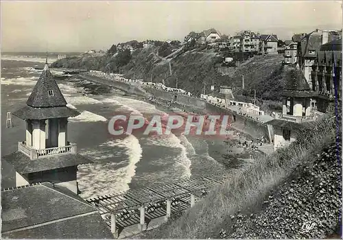 Moderne Karte Granville La Plage et la Promenade