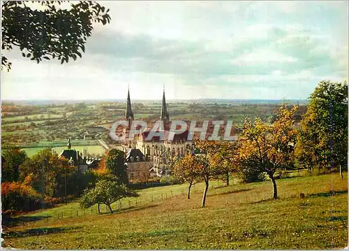 Moderne Karte La Chapelle Montligeon (Orne) France La Basilique dans les Champs