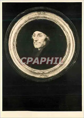 Cartes postales moderne Kunstmuseum Basel Hans Holbein Bildnis des Erasmus von Rotterdam im Rund