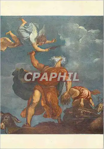 Cartes postales moderne Venezia Chiesa di S Maria della Salute Tiziano (1477 1576) Le Sacrifice d'Isaac