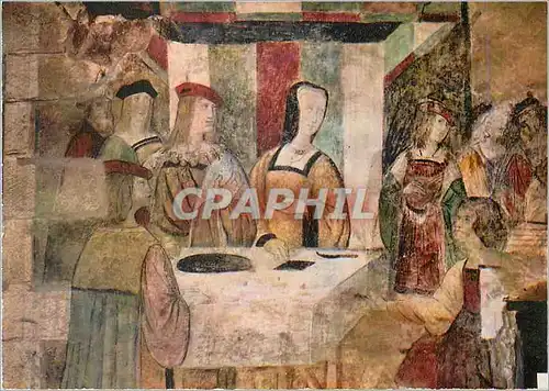 Cartes postales moderne Chateau de Rochechouart (Hte Vienne) Chambre des Chasses Debut (XVIe Siecle)