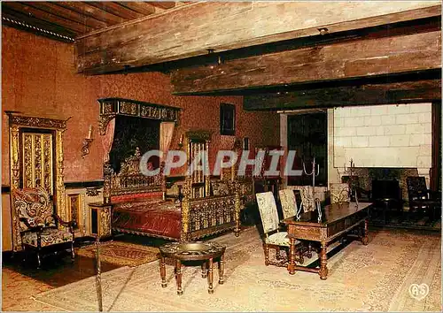 Moderne Karte Les Chateaux de Dordogne Chateau de Bourdeilles Interieur du Palais Renaissance (XVIe S) Chambre