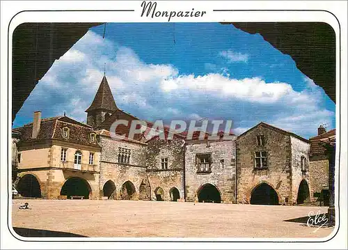 Moderne Karte Monpazier (Dordogne) Dordogne Touristique