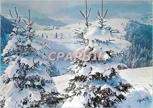 Cartes postales moderne Gerardmer Les Champs de Ski au Fond le Lac