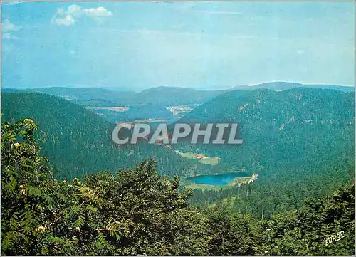 Cartes postales moderne Les Vosges Pittoresques La Vallee des Lacs Retournemer et Longemer