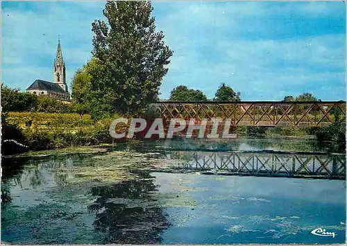 Moderne Karte Aigre (Charente) Le Pont du Gord