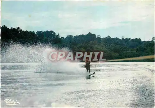 Moderne Karte Biarritz La Cote Basque Ski Nautique sur le Lac de la Negresse