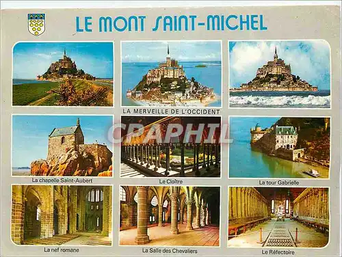 Cartes postales moderne Le Mont Saint Michel Merveille de l'Occident