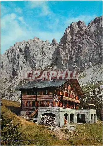 Cartes postales moderne Chalet du Soldat de Fribourg sur Bellegrade (Jaun) et les Sattelspitzen