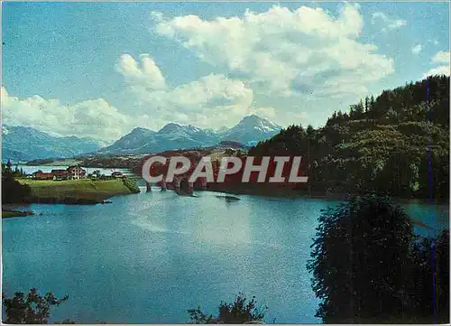 Cartes postales moderne Lac de Gruyere Pont de Corbleres Chaine des Vanils et le Moleson