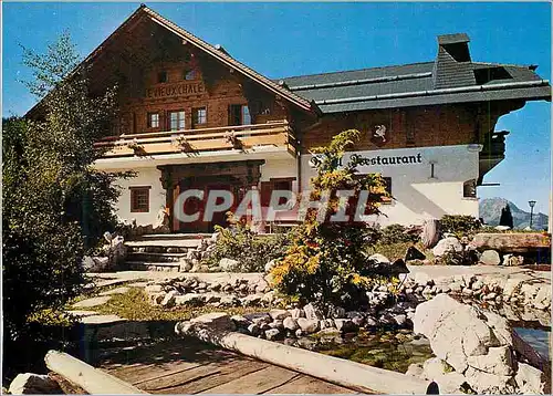 Cartes postales moderne Gresuz (903 m) en Gruyere Le Vieux Chalet Hotel Restaurant