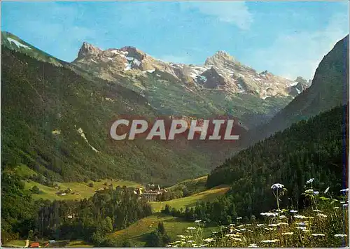 Moderne Karte Carmel du reposoir (Hte Savoie) Le Monastere vu de la Route de la Colombiere