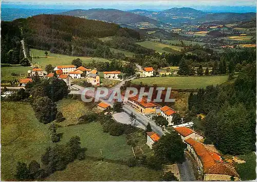 Moderne Karte Col des Echarmeaux (Rhone) alt 712 m Vue panoramique