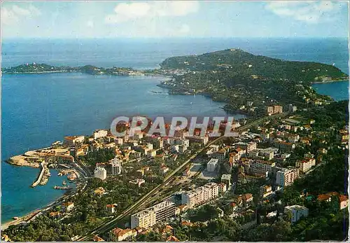 Moderne Karte Beaulieu sur Mer (A M) Vue Generale et le Cap Ferrat