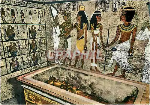 Moderne Karte Thebes Burial Chamber in Tut Ankh Amen's Tomb in the Valley of the Kings