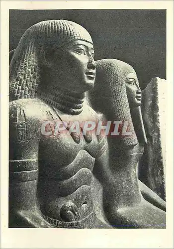 Cartes postales moderne Sculpture Egyptienne Groupe de Sennefer et de sa femme