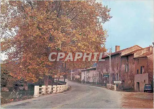 Moderne Karte Le Var Touristique St Zacharie L'Entree du Village