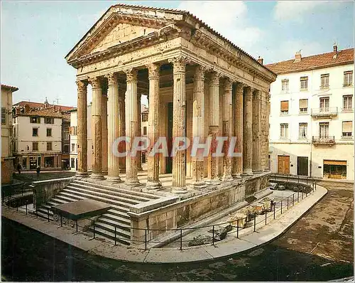 Moderne Karte Vienne (France) Temple d'Auguste et de Livie (fin du Ier S av J C)