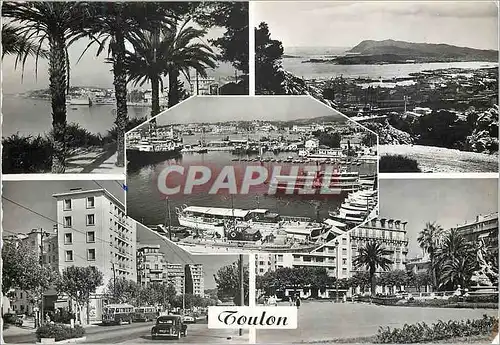 Cartes postales moderne Toulon Le Mourillon La Rade Le Port Avenue Clemenceau Place de la Liberte