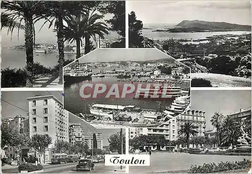 Moderne Karte Toulon Le Mourillon La Rade Le Port Avenue Clemenceau Place de la Liberte