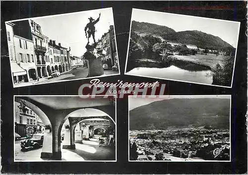 Cartes postales moderne Remiremont (Vosges) La Grande Rue La Moselle Les Arcades Vue Generale