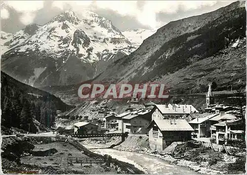 Cartes postales moderne Lanslebourg (Savoie) alt 1400 m Images de Chez nous Vue Generale et la Dent Parrachee