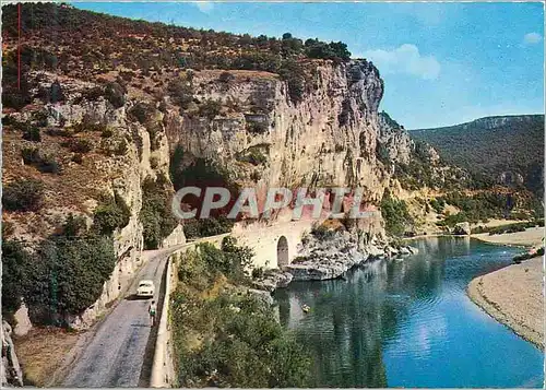 Moderne Karte Paysages du Viverais Les Gorges de l'Ardeche La Route du Pont d'Arc