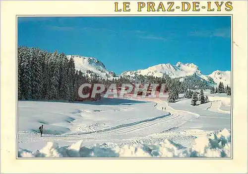 Moderne Karte Le Praz de Lys alt 1500 1800 m (Haute Savoie France)
